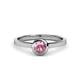4 - Natare Pink Tourmaline Solitaire Ring  
