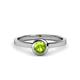 4 - Natare Peridot Solitaire Ring  