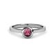 4 - Natare Rhodolite Garnet Solitaire Ring  