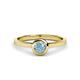 1 - Natare 0.40 ct Aquamarine Round (5.00 mm) Solitaire Engagement Ring  