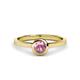 1 - Natare 0.40 ct Pink Tourmaline Round (5.00 mm) Solitaire Engagement Ring  