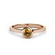 1 - Natare 0.40 ct Citrine Round (5.00 mm) Solitaire Engagement Ring  