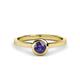 1 - Natare 0.40 ct Iolite Round (5.00 mm) Solitaire Engagement Ring  