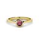 1 - Natare 0.50 ct Rhodolite Garnet Round (5.00 mm) Solitaire Engagement Ring  