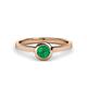 1 - Natare 0.40 ct Emerald Round (5.00 mm) Solitaire Engagement Ring  