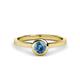 1 - Natare 0.50 ct Blue Topaz Round (5.00 mm) Solitaire Engagement Ring  