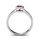 5 - Natare Rhodolite Garnet Solitaire Ring  