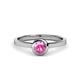 1 - Natare 0.53 ct Pink Sapphire Round (5.00 mm) Solitaire Engagement Ring  