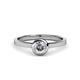 1 - Natare 0.50 ct GIA Certified Natural Diamond Round (5.00 mm) Solitaire Engagement Ring  