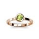 3 - Natare 0.50 ct Peridot Round (5.00 mm) Solitaire Engagement Ring  