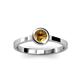 3 - Natare 0.40 ct Citrine Round (5.00 mm) Solitaire Engagement Ring  