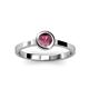 3 - Natare 0.50 ct Rhodolite Garnet Round (5.00 mm) Solitaire Engagement Ring  