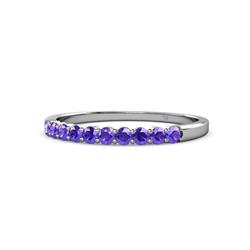 Clara Iolite Stone Wedding Band Iolite Stone Womens Wedding Band Stackable ctw K White Gold