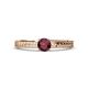 2 - Aine 6.00 mm Round Ruby Solitaire Engagement Ring 
