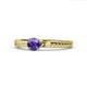 1 - Aine 6.50 mm Round Iolite Solitaire Engagement Ring 