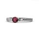 1 - Aine 6.00 mm Round Ruby Solitaire Engagement Ring 