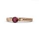 1 - Aine 6.00 mm Round Ruby Solitaire Engagement Ring 