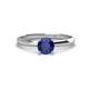 1 - Solus Round Iolite Solitaire Engagement Ring  