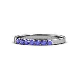 Fiala Tanzanite Stone Wedding Band Tanzanite Stone Womens Wedding Band Stackable ctw K White Gold