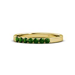 Fiala Green Garnet Stone Wedding Band Green Garnet Stone Womens Wedding Band Stackable ctw K Yellow Gold