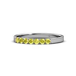 Fiala Yellow Diamond Stone Wedding Band Yellow Diamond Stone Womens Wedding Band Stackable ctw K White Gold