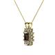 3 - Xuan Smoky Quartz and Diamond Halo Pendant 