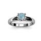 2 - Orlene Aquamarine Solitaire Ring  