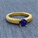 2 - Kaelan 6.00 mm Round Blue Sapphire Solitaire Engagement Ring 