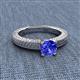 2 - Kaelan 6.50 mm Round Tanzanite Solitaire Engagement Ring 