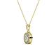 2 - Aazia Diamond Circle Halo Pendant 