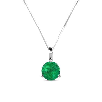 Sheryl Emerald Solitaire Pendant