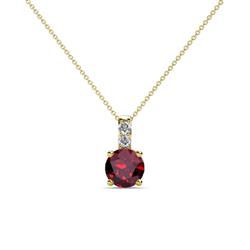 Celyn Ruby and Diamond Pendant Ruby and Diamond Womens Pendant Necklace ctw K Yellow GoldIncluded Inches K Yellow Gold Chain