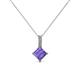 1 - Aurel Iolite and Diamond Pendant 