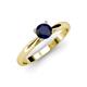 3 - Celine 6.00 mm Round Blue Sapphire Solitaire Engagement Ring 