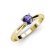 3 - Celine Iolite Solitaire Engagement Ring 