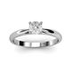 2 - Celine 6.00 mm Round White Sapphire Solitaire Engagement Ring 