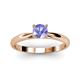 2 - Celine 6.50 mm Round Tanzanite Solitaire Engagement Ring 