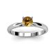 2 - Celine 6.50 mm Round Citrine Solitaire Engagement Ring 