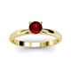 2 - Celine 6.50 mm Round Red Garnet Solitaire Engagement Ring 