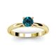 2 - Celine 6.00 mm Round Blue Diamond Solitaire Engagement Ring 