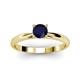 2 - Celine 6.00 mm Round Blue Sapphire Solitaire Engagement Ring 