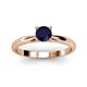 2 - Celine 6.00 mm Round Blue Sapphire Solitaire Engagement Ring 