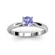 2 - Celine 6.50 mm Round Tanzanite Solitaire Engagement Ring 