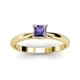 3 - Celine Princess Cut Iolite Solitaire Engagement Ring 