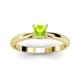 3 - Celine Princess Cut Peridot Solitaire Engagement Ring 