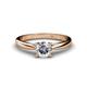 1 - Celine GIA Certified 6.50 mm Round Diamond Solitaire Engagement Ring 