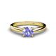 1 - Celine 6.50 mm Round Tanzanite Solitaire Engagement Ring 