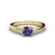 1 - Celine Iolite Solitaire Engagement Ring 