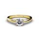 1 - Celine GIA Certified 6.50 mm Round Diamond Solitaire Engagement Ring 