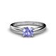 1 - Celine 6.50 mm Round Tanzanite Solitaire Engagement Ring 